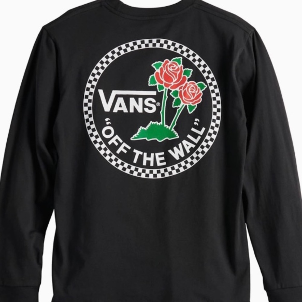 Vans Dual Rose Off the Wall Tshirt